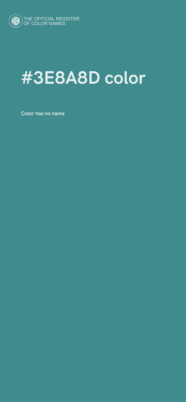 #3E8A8D color image