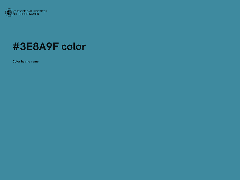 #3E8A9F color image