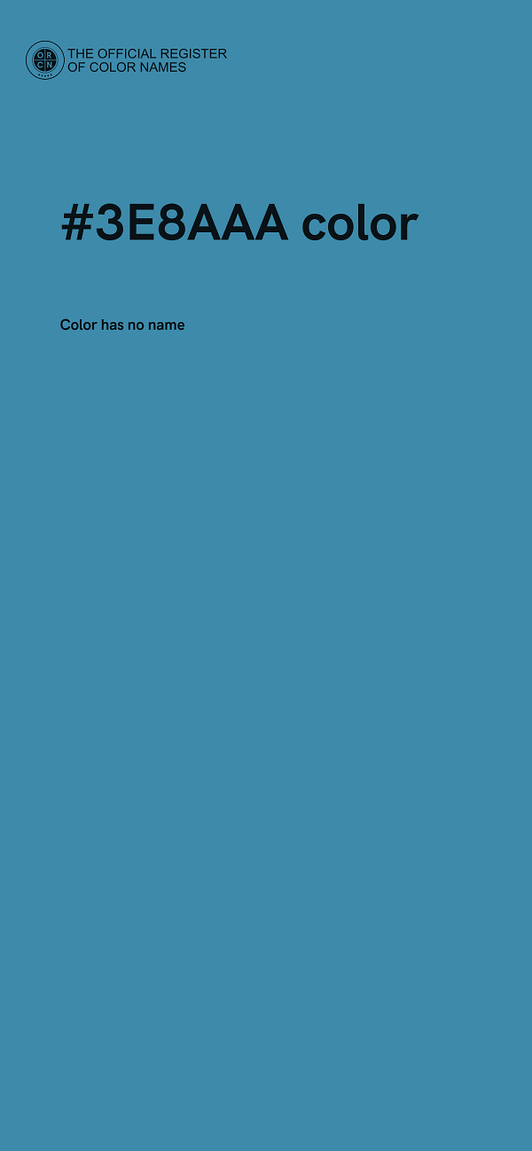 #3E8AAA color image