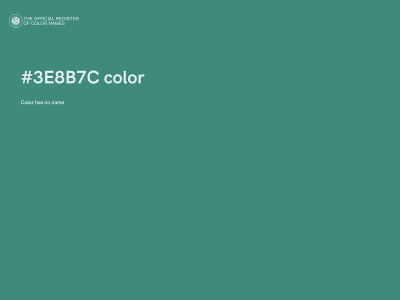 #3E8B7C color image