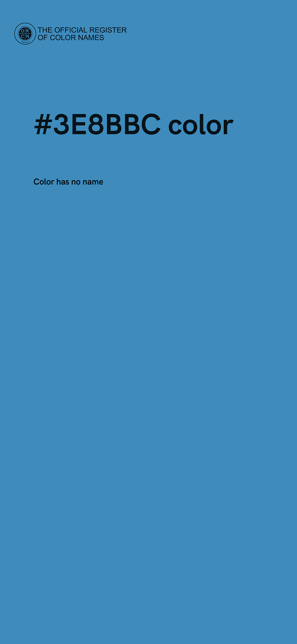 #3E8BBC color image