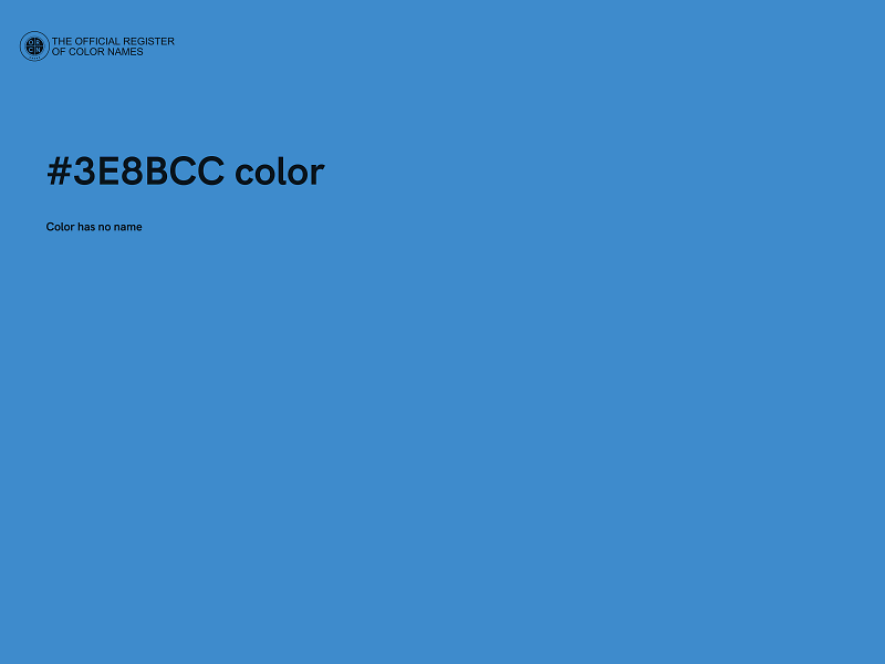 #3E8BCC color image