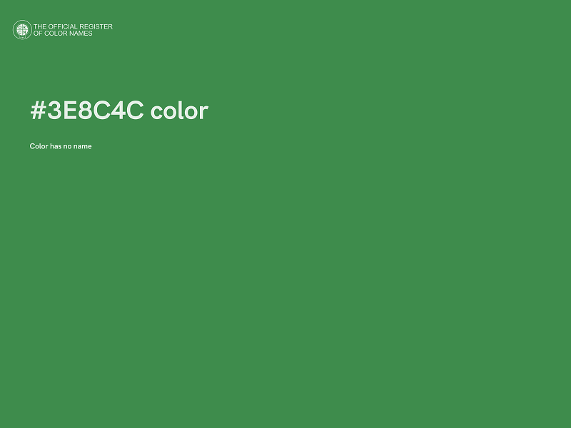#3E8C4C color image