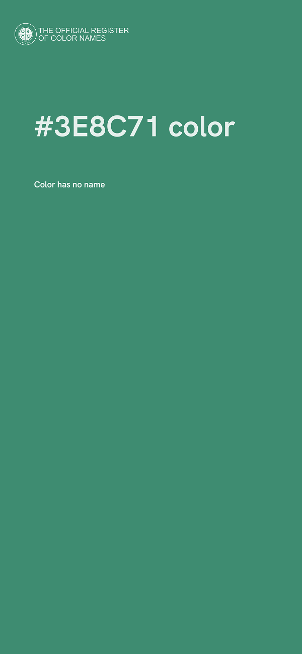 #3E8C71 color image