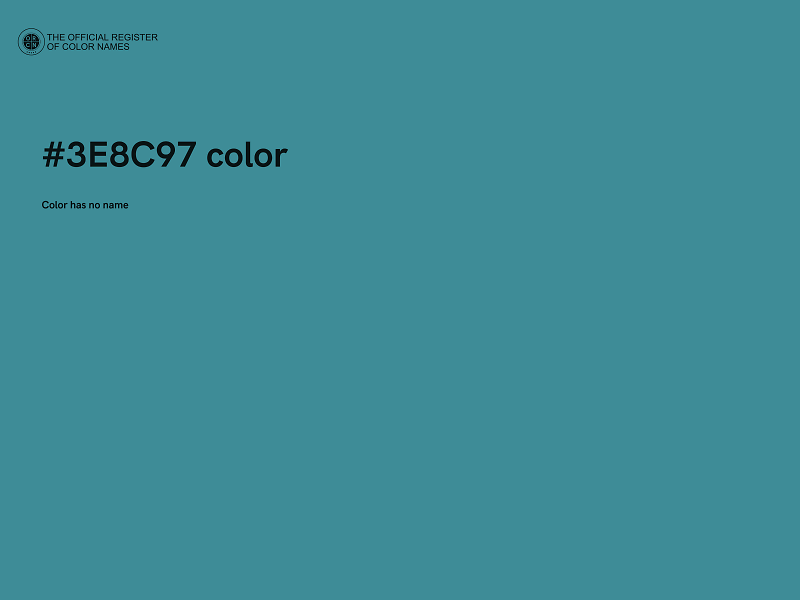 #3E8C97 color image
