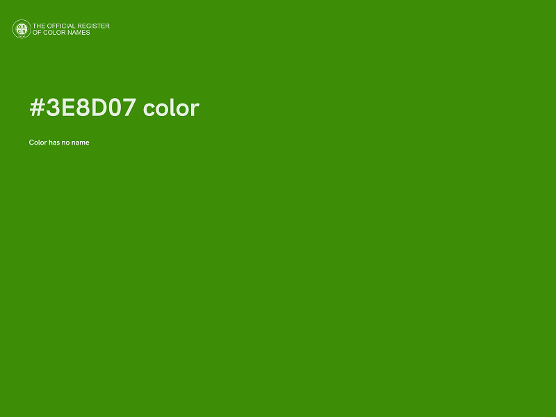 #3E8D07 color image