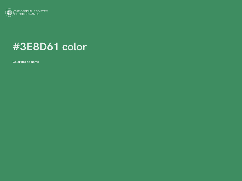 #3E8D61 color image