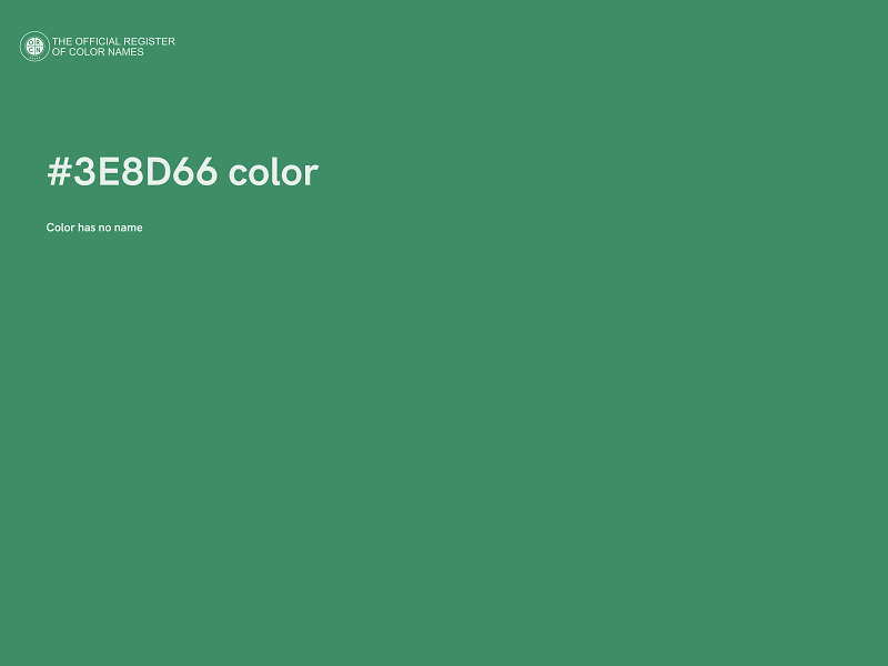 #3E8D66 color image