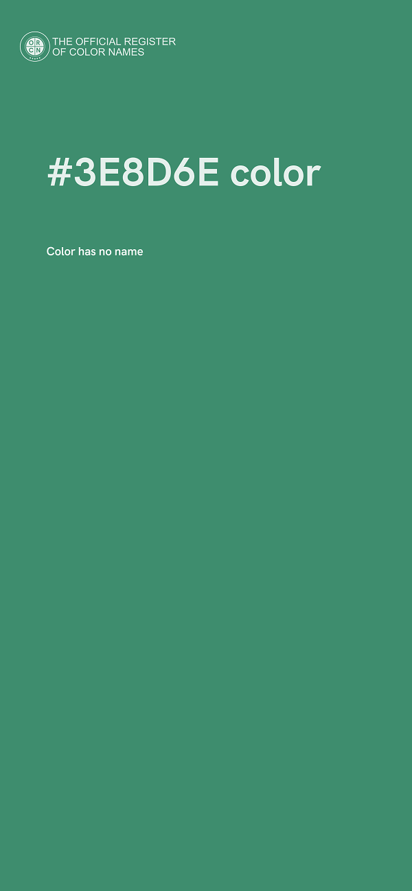 #3E8D6E color image