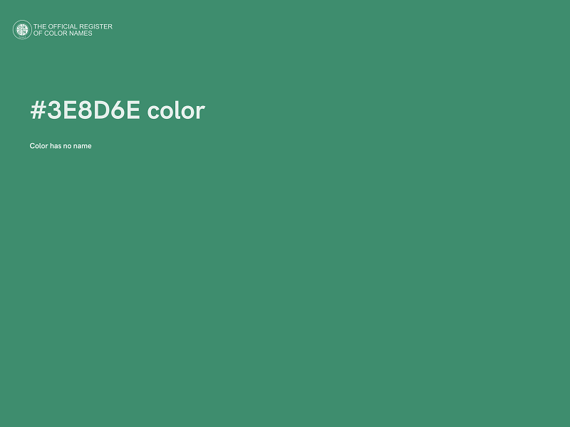 #3E8D6E color image