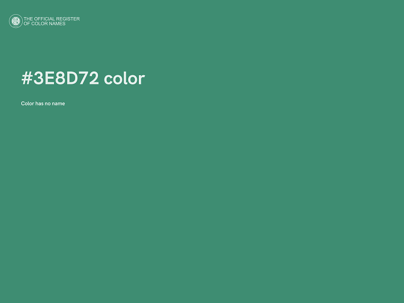 #3E8D72 color image