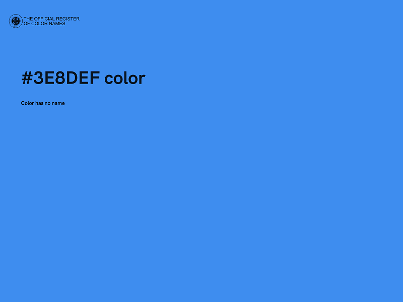 #3E8DEF color image