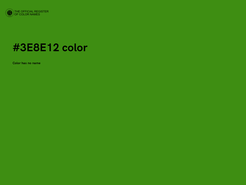#3E8E12 color image