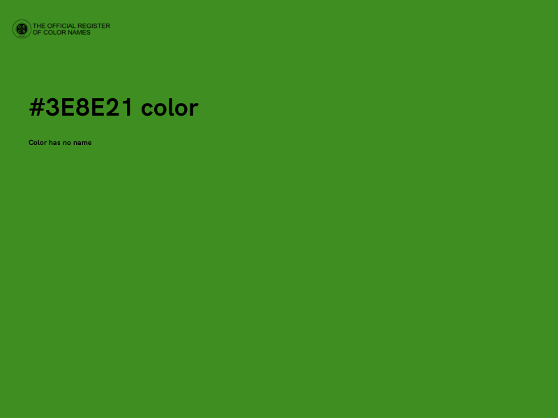 #3E8E21 color image
