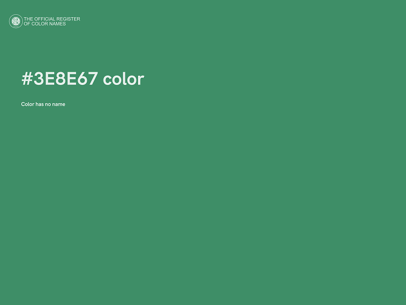 #3E8E67 color image