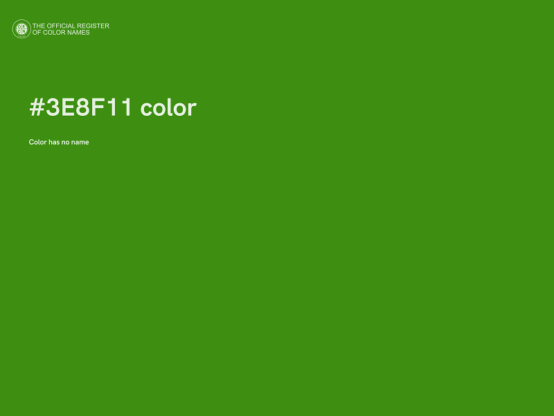 #3E8F11 color image