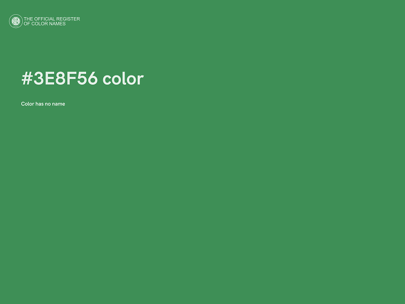 #3E8F56 color image