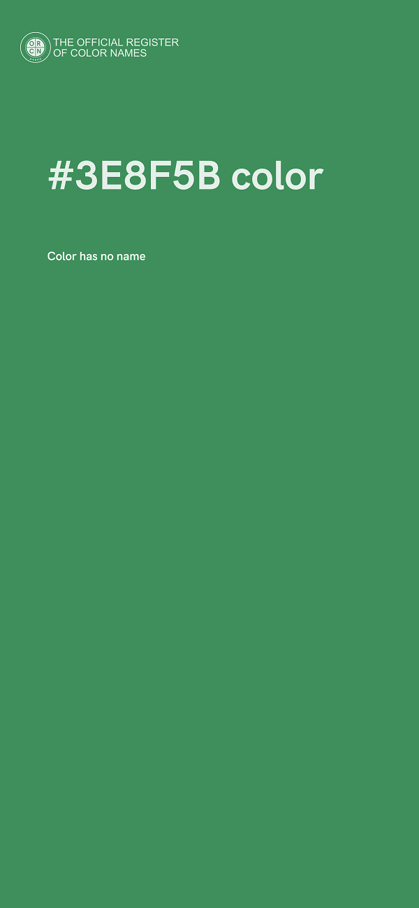 #3E8F5B color image