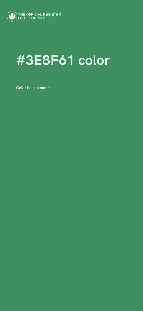 #3E8F61 color image