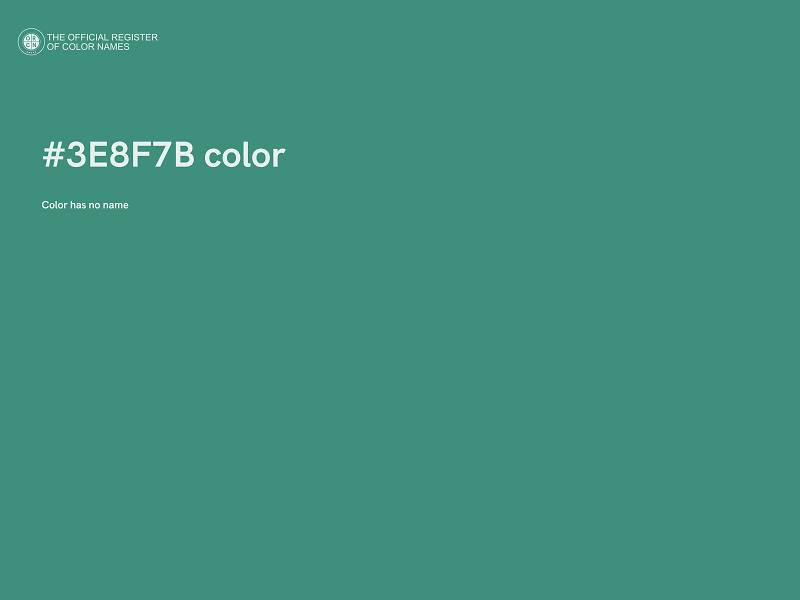 #3E8F7B color image