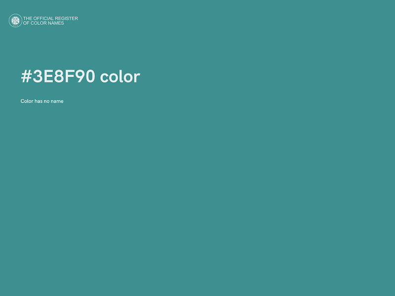 #3E8F90 color image