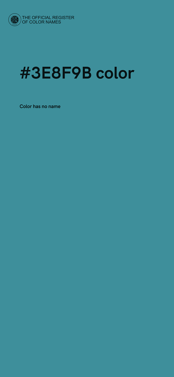 #3E8F9B color image