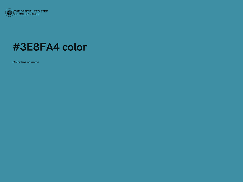#3E8FA4 color image