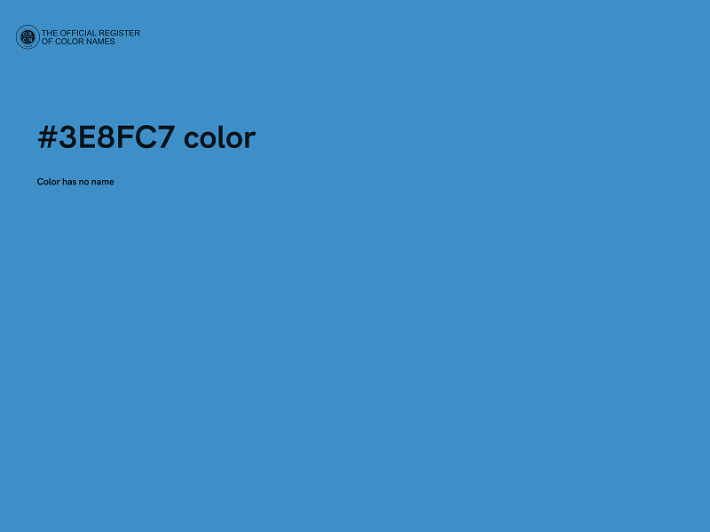 #3E8FC7 color image