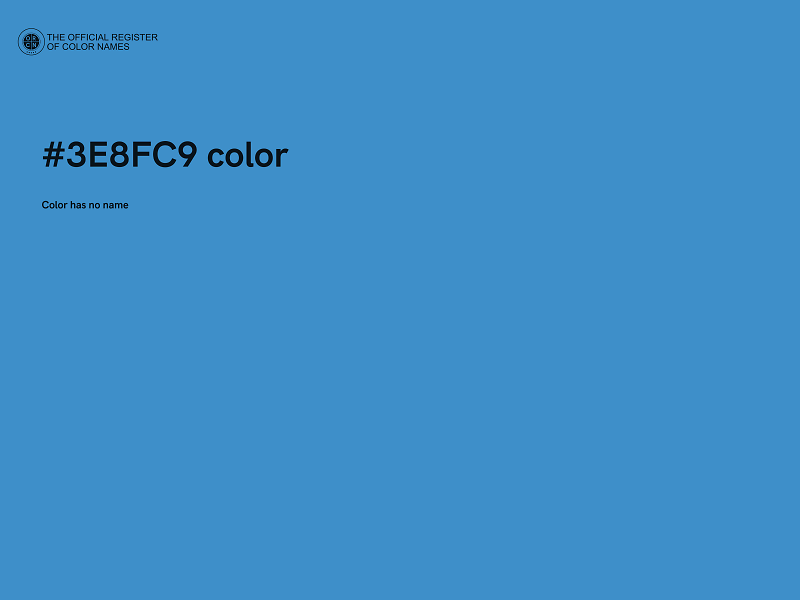 #3E8FC9 color image