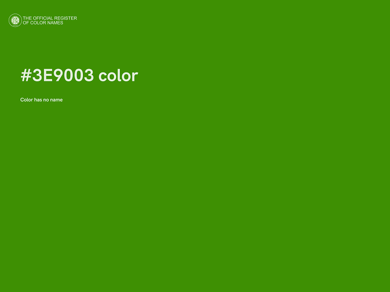 #3E9003 color image