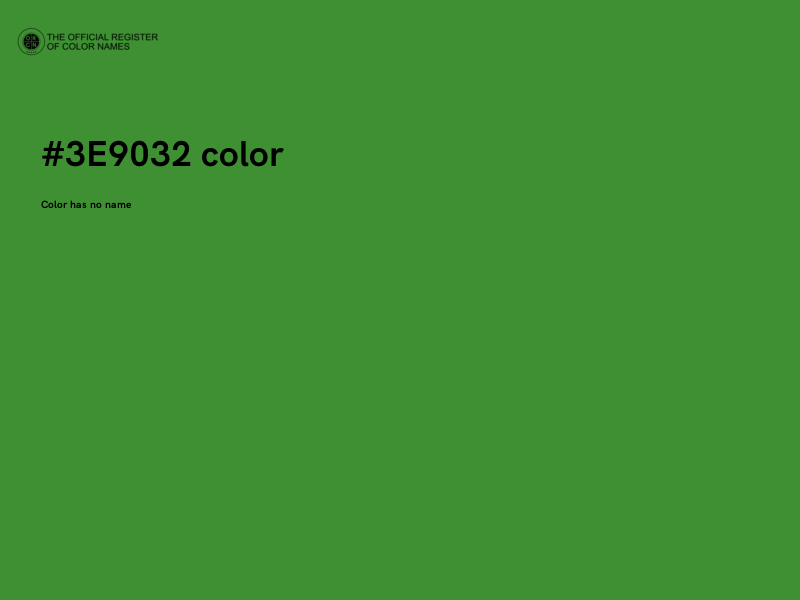 #3E9032 color image