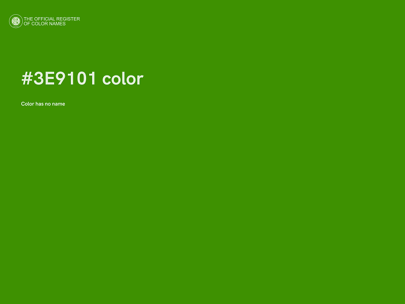 #3E9101 color image