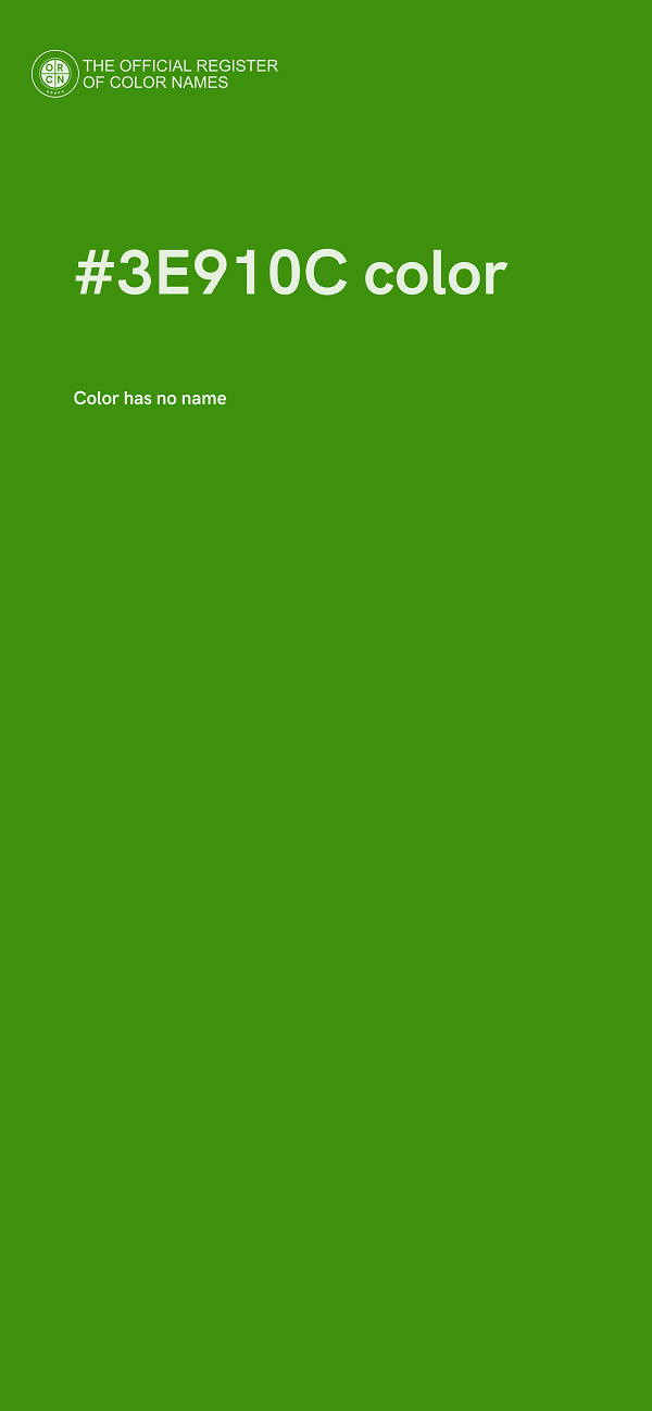 #3E910C color image