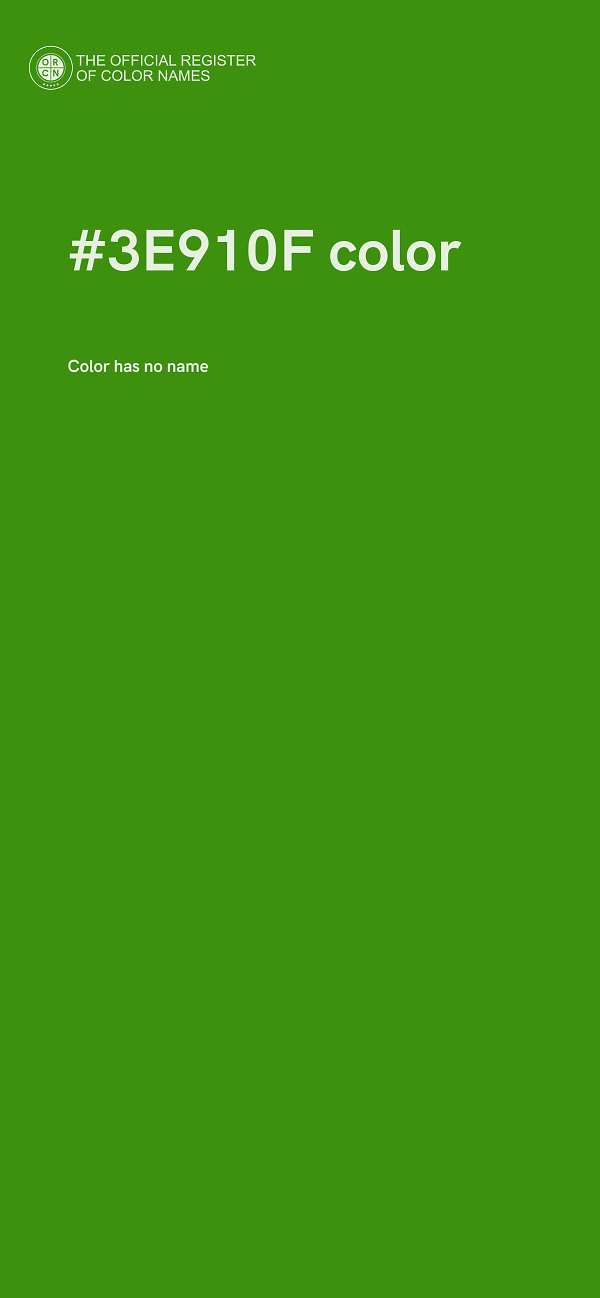 #3E910F color image