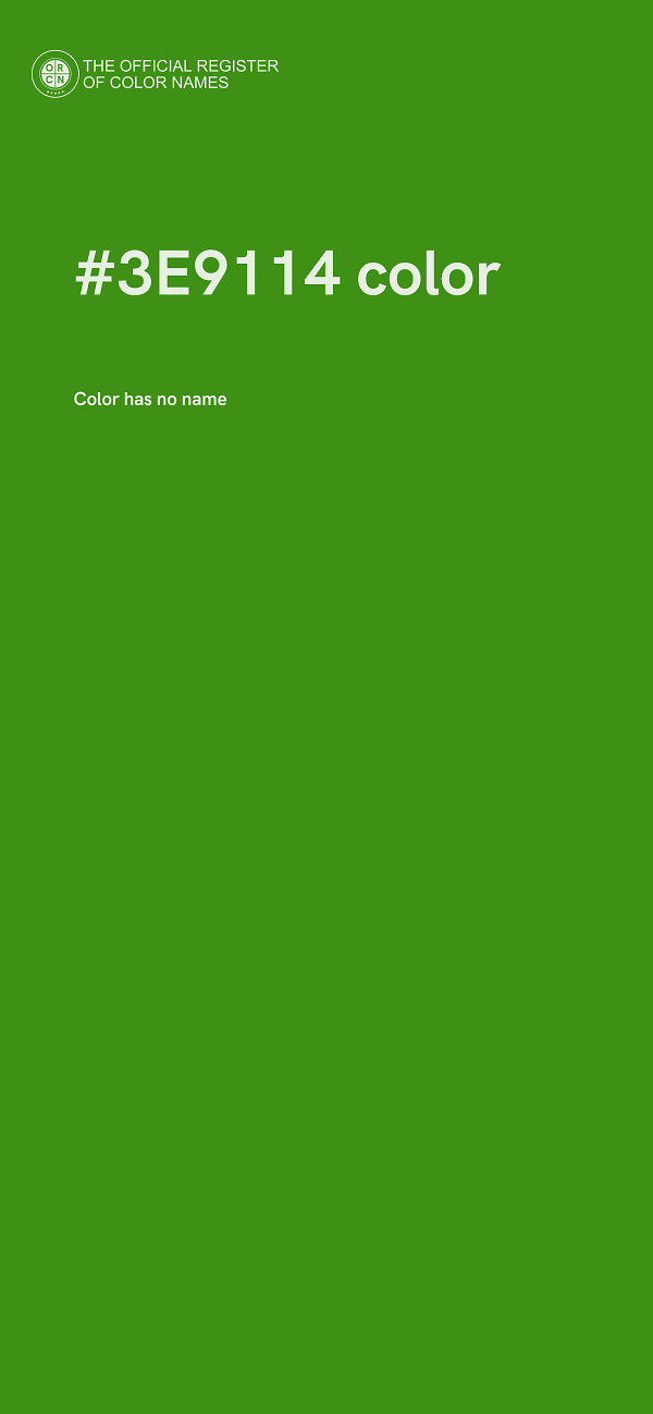 #3E9114 color image