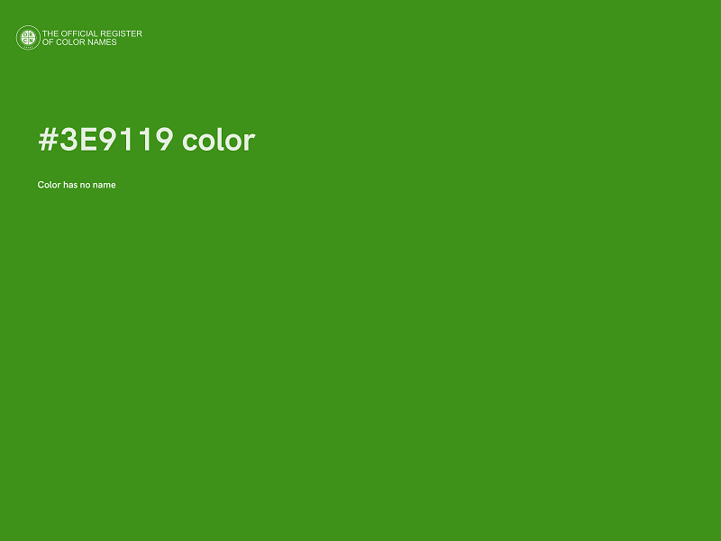 #3E9119 color image