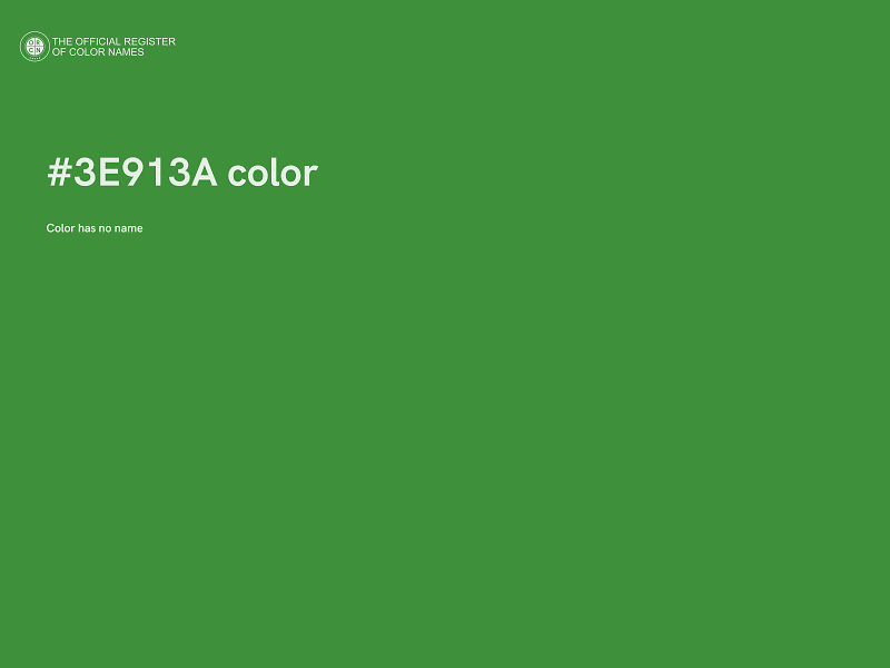 #3E913A color image