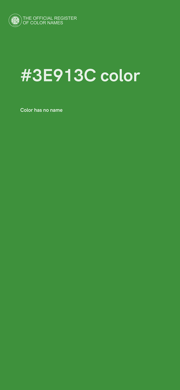 #3E913C color image