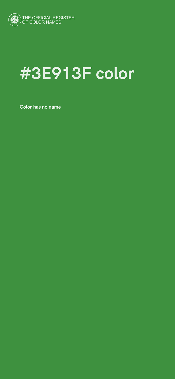 #3E913F color image