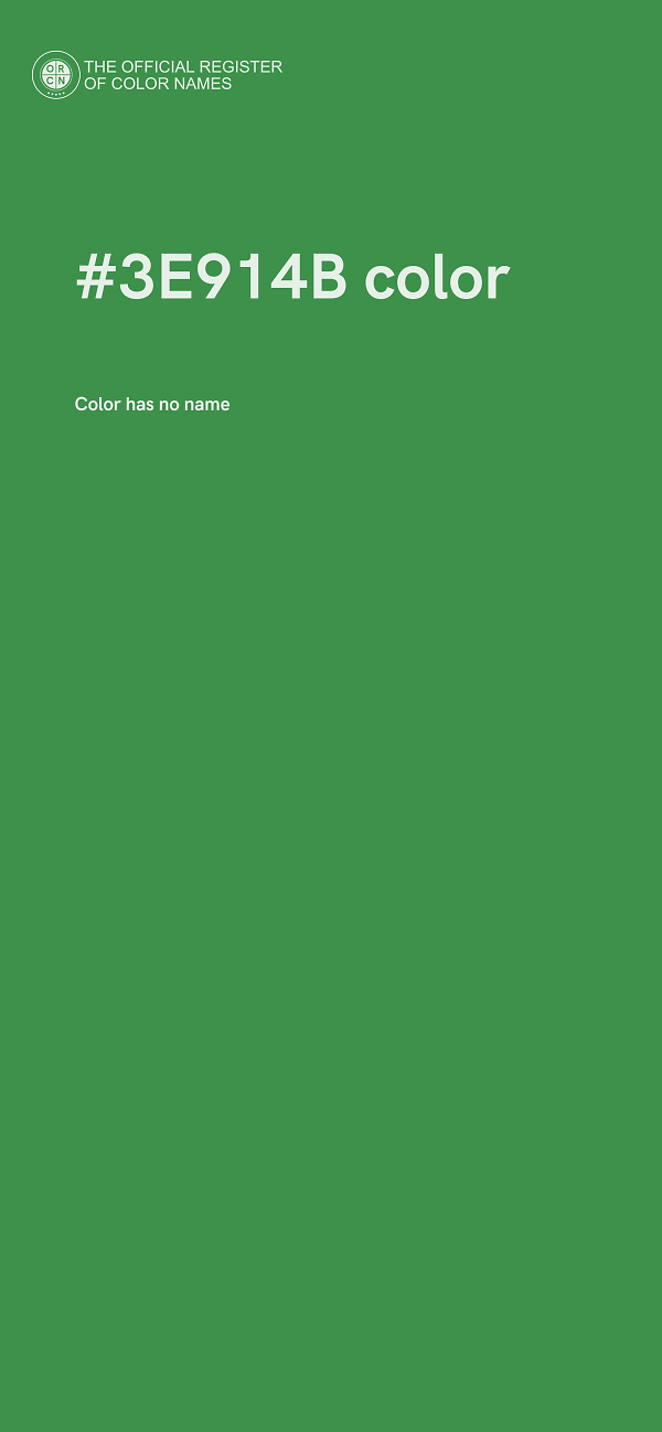 #3E914B color image
