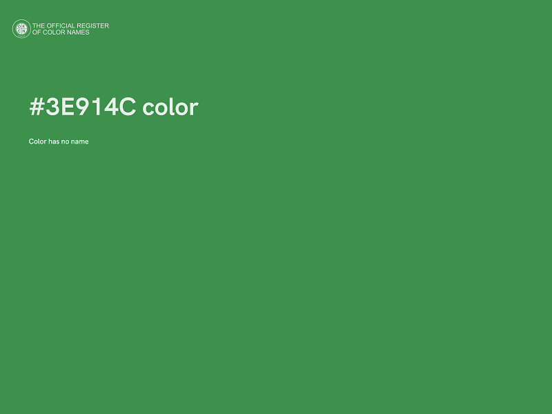 #3E914C color image