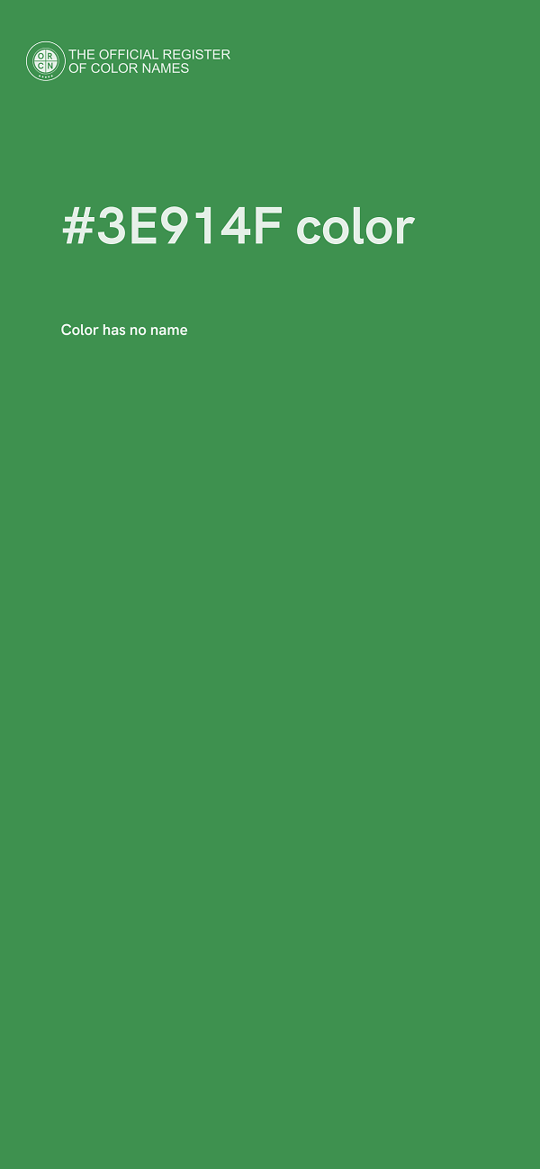 #3E914F color image