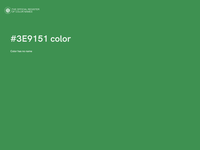#3E9151 color image