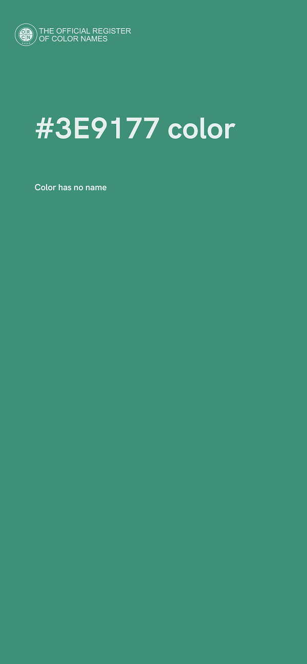 #3E9177 color image