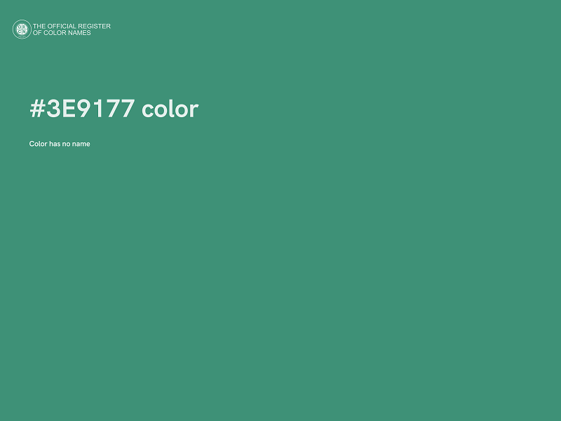 #3E9177 color image