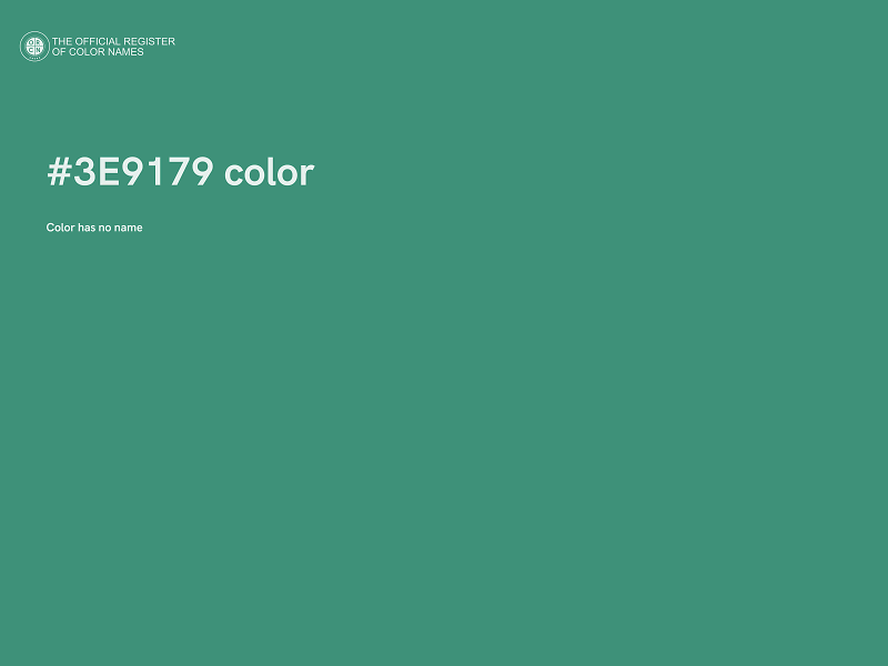 #3E9179 color image