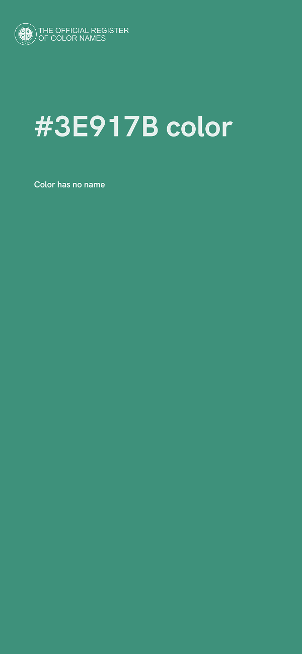 #3E917B color image