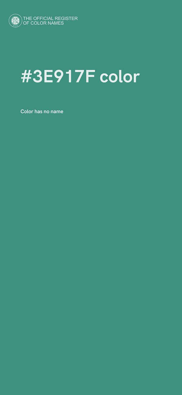 #3E917F color image