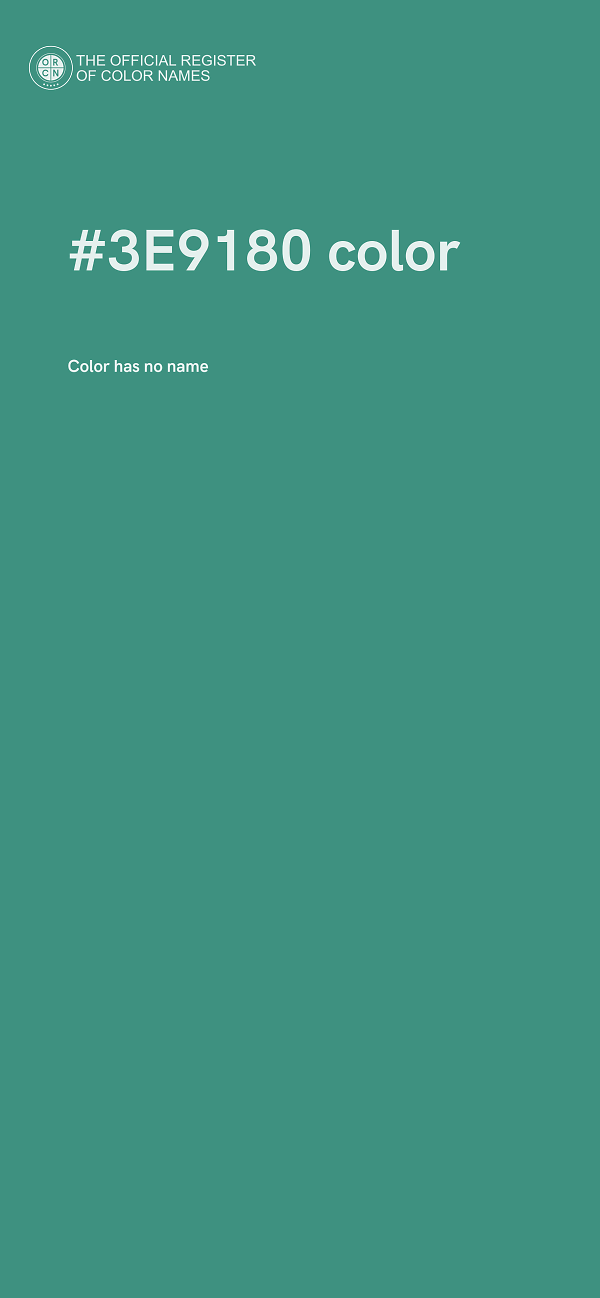 #3E9180 color image