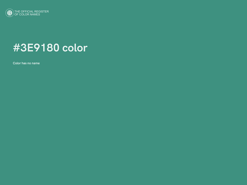 #3E9180 color image